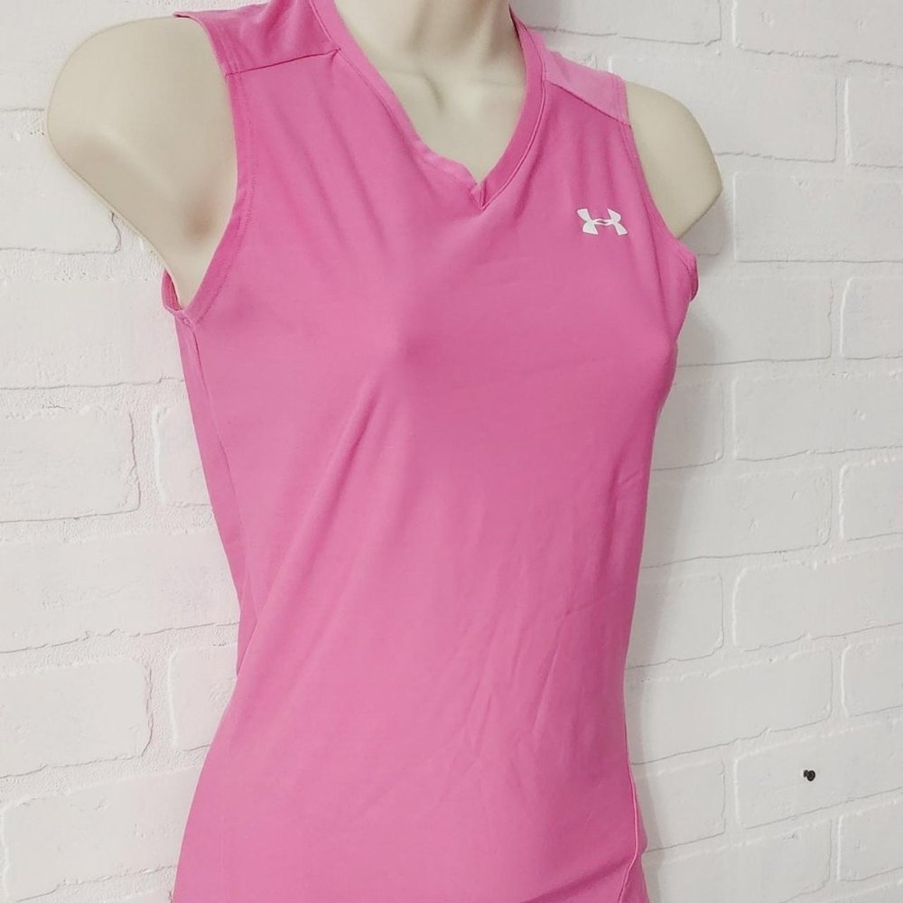 Under Armour Pink V-Neck Tank Top